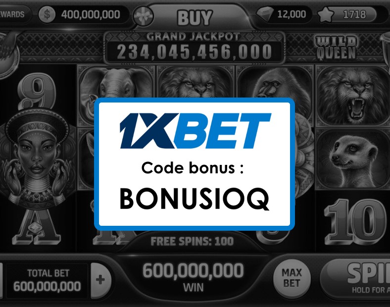 Meilleur Code Promo 1xBet Madagascar Paris Sportifs et Casino avec le Code BONUSIOQ